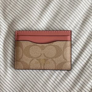 Used coach card case wallet